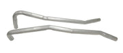 1956-1956 Corvette Front Exhaust Pipes - Manifold To Mid-Pipe W/2 Bolt Weld On Flanges - CA-71509-Corvette-Store-Online