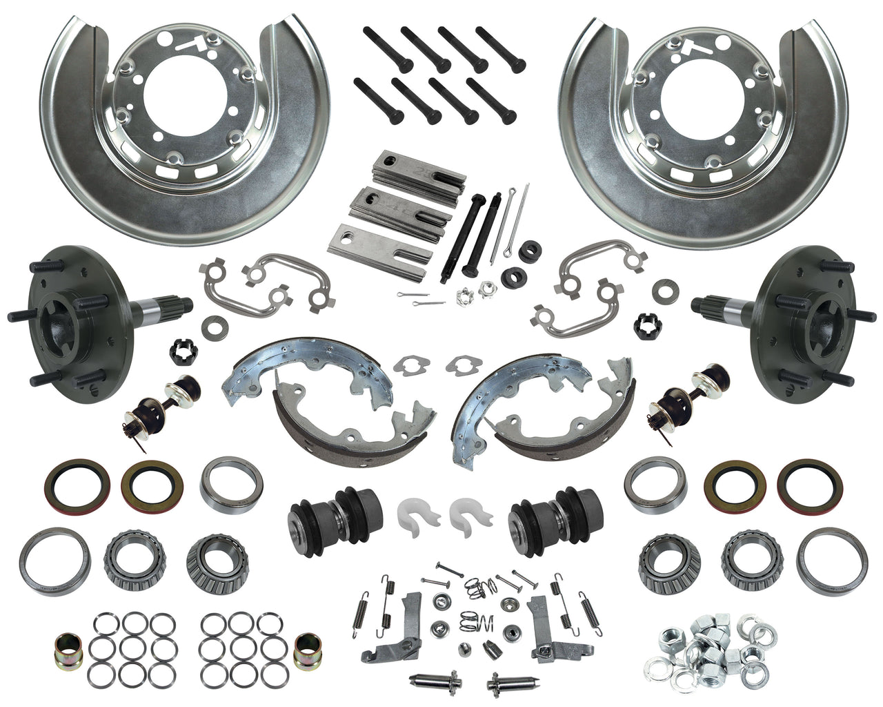 1965-1974 Corvette Trailing Arm & Parking Brake Rebuild Kit - W/New Spindles - CA-72071-Corvette-Store-Online