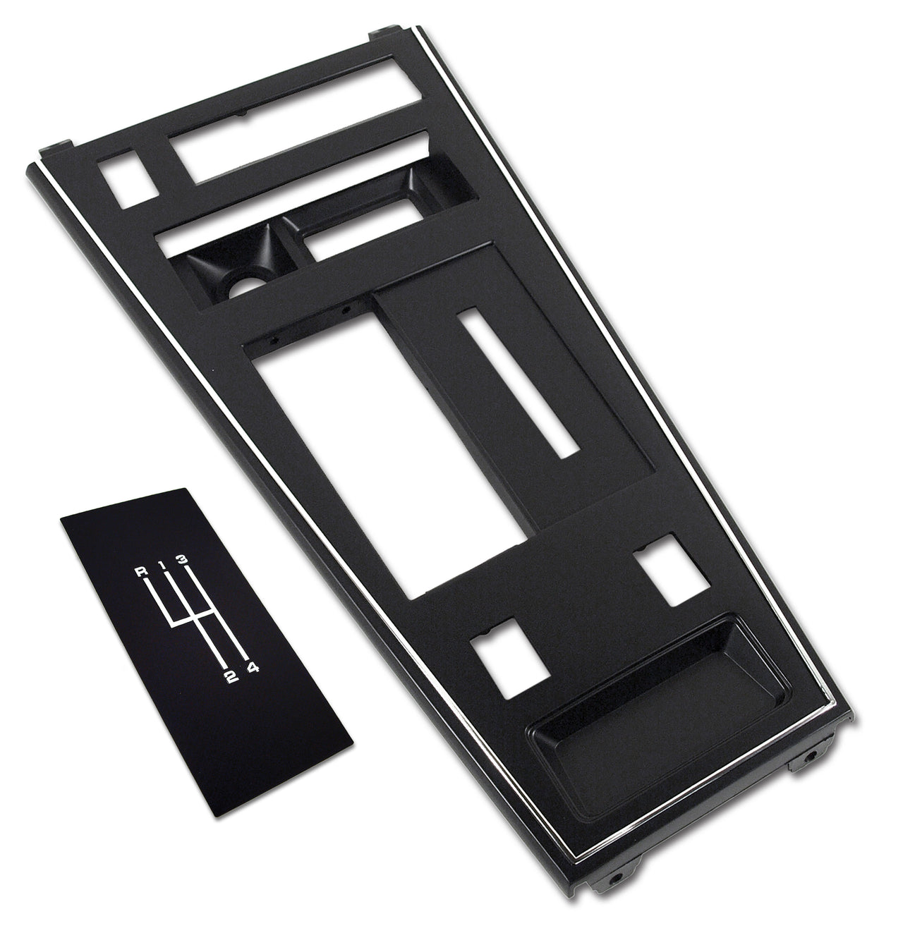 1980-1981 Corvette Manual Shifter Console Plate Kit W/Power Windows & Rear Defrost (80L) - CA-73068-Corvette-Store-Online