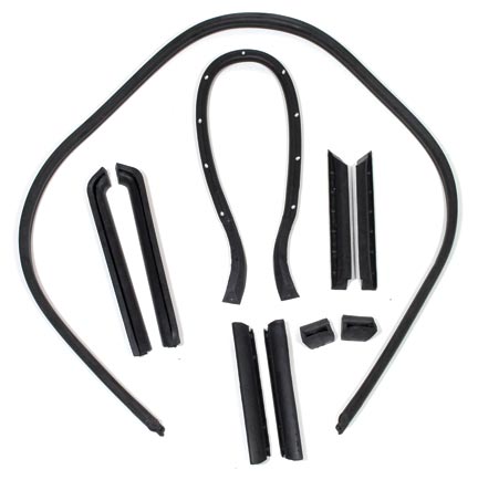 1968-1975 Corvette Convertible Top Weatherstrip Kit W/Rear Bow Retainer Cord - CA-73080-Corvette-Store-Online