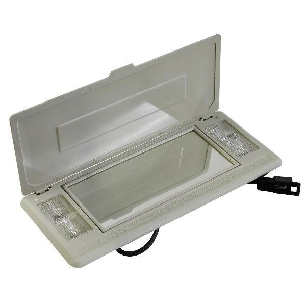 1978-1982 Corvette Sun Visor Vanity Mirror W/Mount Bushings - Oyster - CA-73129-Corvette-Store-Online