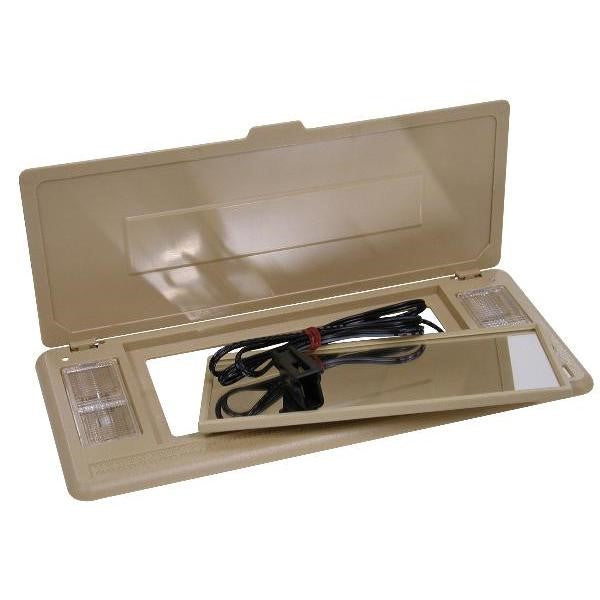 1978-1982 Corvette Sun Visor Vanity Mirror W/Mount Bushings - Doeskin - CA-73130-Corvette-Store-Online