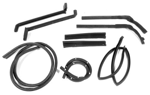 1963-1967 Corvette Hardtop 9pc Weatherstrip Kit W/Screw Kit - CA-73154-Corvette-Store-Online