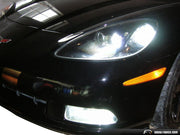 1997-2004 Corvette ALL WHITE LED DAYTIME RUNNING LIGHTS - C5 - CA-73439-Corvette-Store-Online