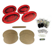1997-2004 Corvette LED Taillight Assemblies W/Flat Blackout Lens Overlays & LED Bulb Kit - CA-73867-Corvette-Store-Online
