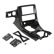 1997-2004 Corvette Hydro Carbon Fiber Double DIN Conversion Console Bezel - Gloss Clear - CA-75592-Corvette-Store-Online