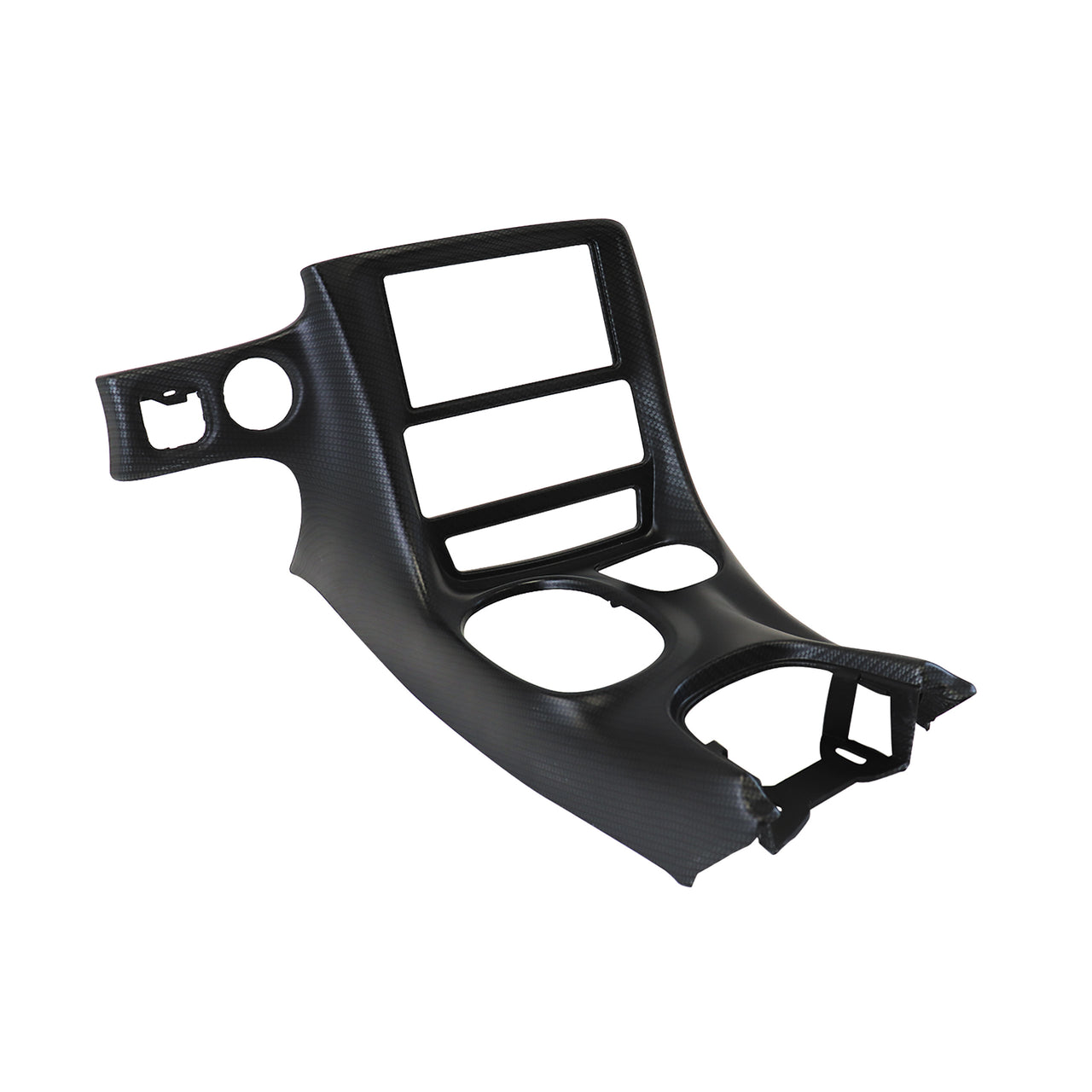 1997-2004 Corvette Hydro Carbon Fiber Double DIN Conversion Console Bezel - Matte Clear - CA-75593-Corvette-Store-Online