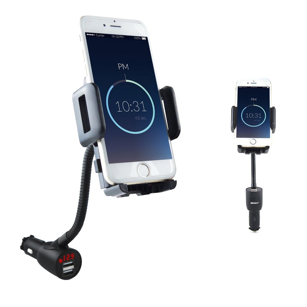 1953-2023 Corvette 3 In 1 Smart Phone Mount, USB Car Charger & Voltage Detector - CA-75607-Corvette-Store-Online