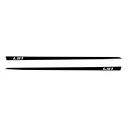 1997-2004 Corvette Hood Stripe Decals - Gloss Black - LS1 Script - CA-75621-Corvette-Store-Online