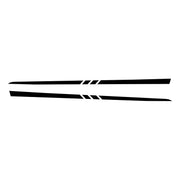 1997-2004 Corvette Hood Stripe Decals - Gloss Black - 3 Center Cut Lines - CA-75623-Corvette-Store-Online