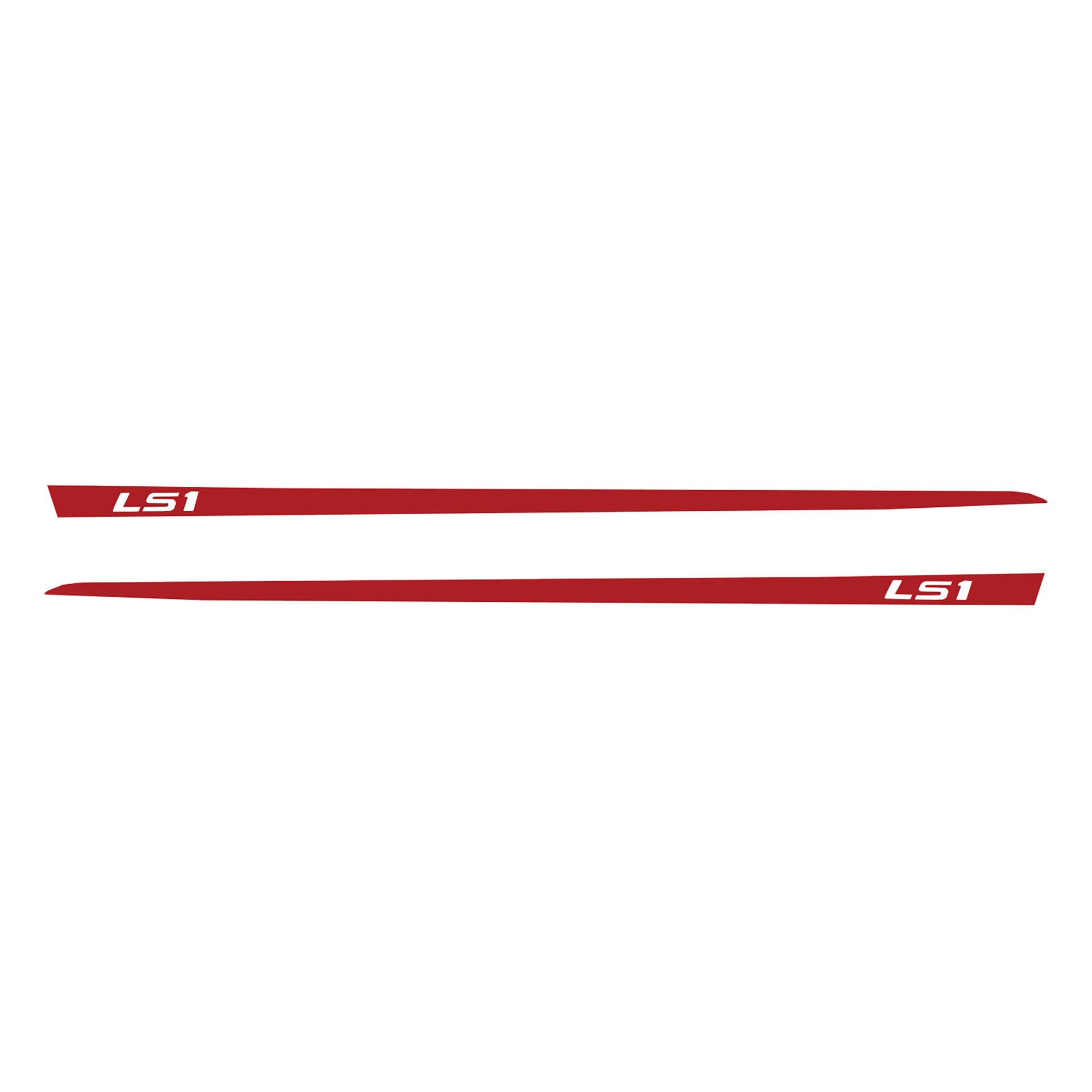 1997-2004 Corvette Hood Stripe Decals - Gloss Red - LS1 Script - CA-75624-Corvette-Store-Online