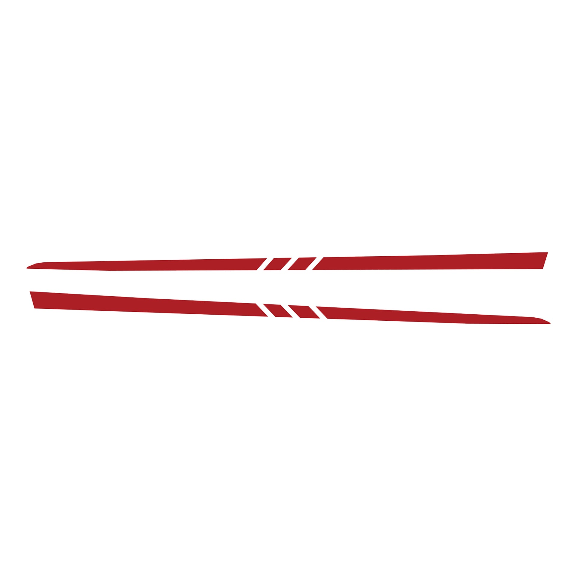 1997-2004 Corvette Hood Stripe Decals - Gloss Red - 3 Center Cut Lines - CA-75625-Corvette-Store-Online