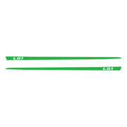 1997-2004 Corvette Hood Stripe Decals - Gloss Lime Green - LS1 Script - CA-75630-Corvette-Store-Online