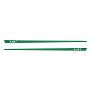 1997-2004 Corvette Hood Stripe Decals - Gloss Green - LS1 Script - CA-75632-Corvette-Store-Online