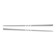 1997-2004 Corvette Hood Stripe Decals - Gray Gloss Carbon Fiber - 3 Center Cut Lines - CA-75638-Corvette-Store-Online