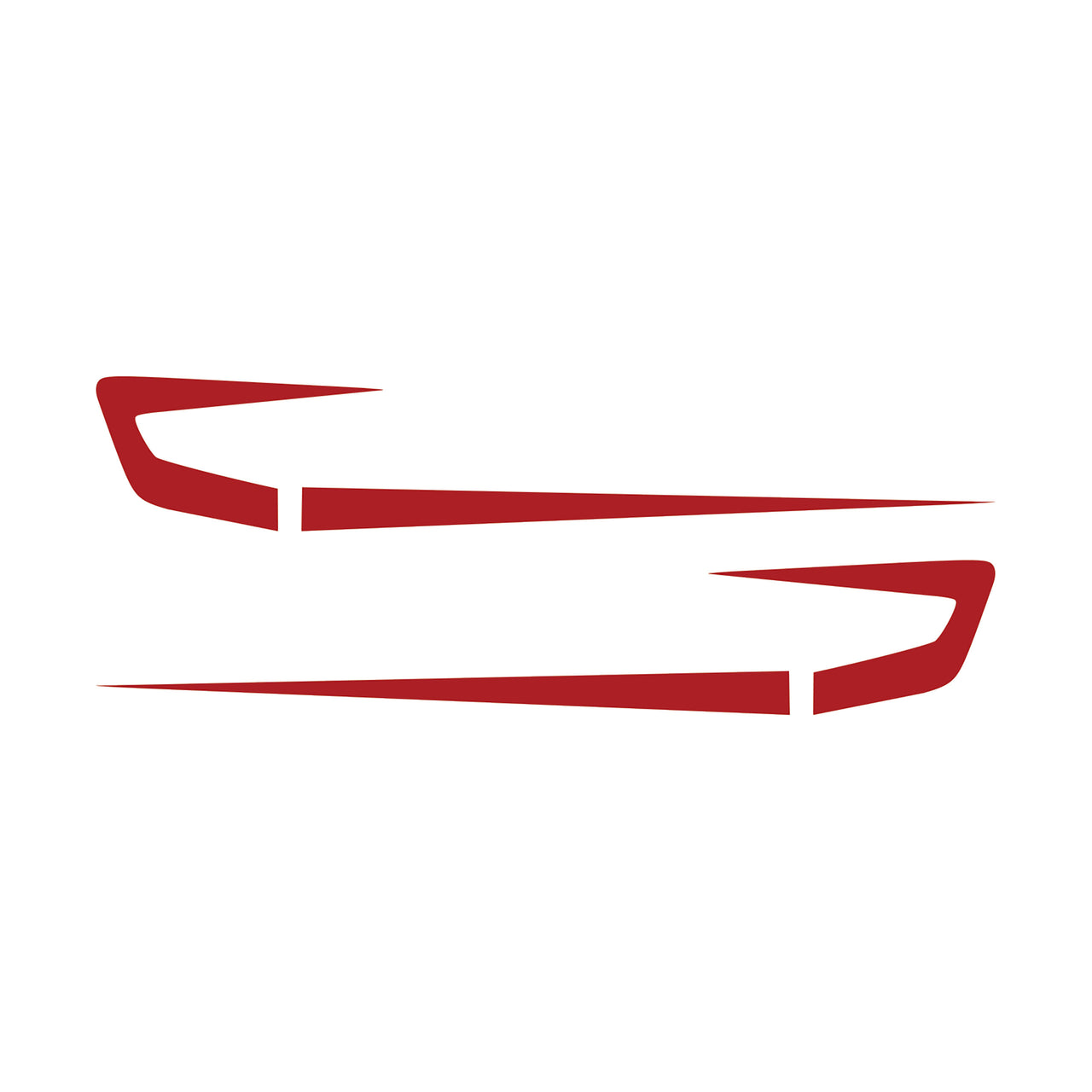 1997-2004 Corvette Fender Cove Shadow Graphics Kit - Gloss Red - CA-75641-Corvette-Store-Online