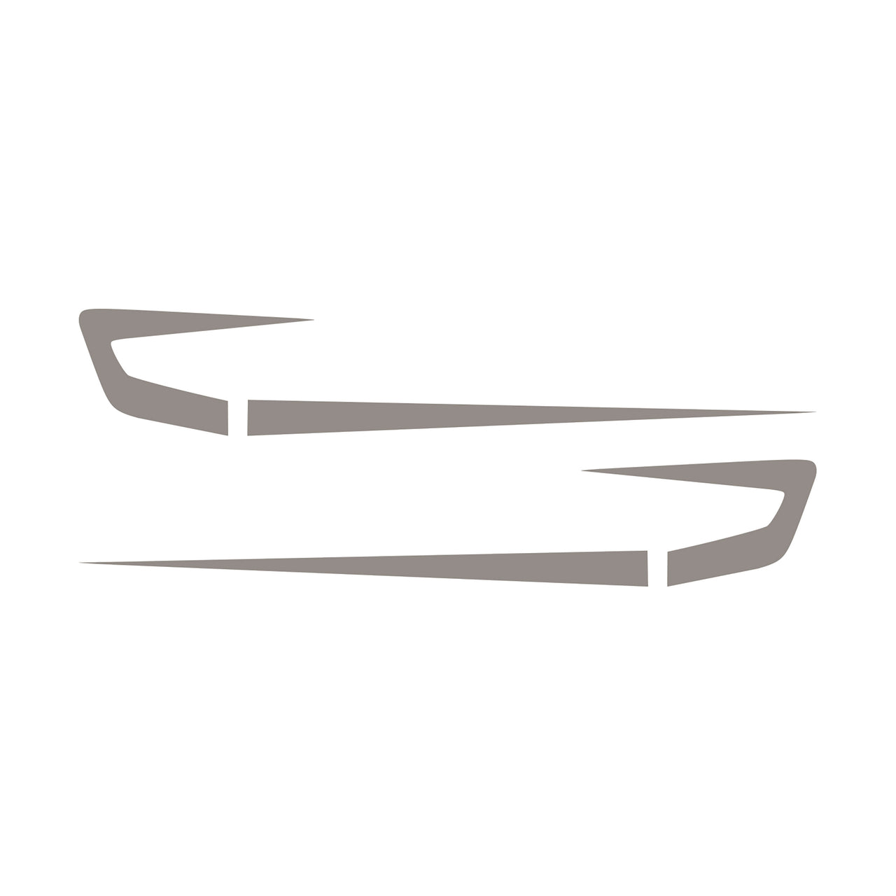 1997-2004 Corvette Fender Cove Shadow Graphics Kit - Gloss Silver - CA-75643-Corvette-Store-Online