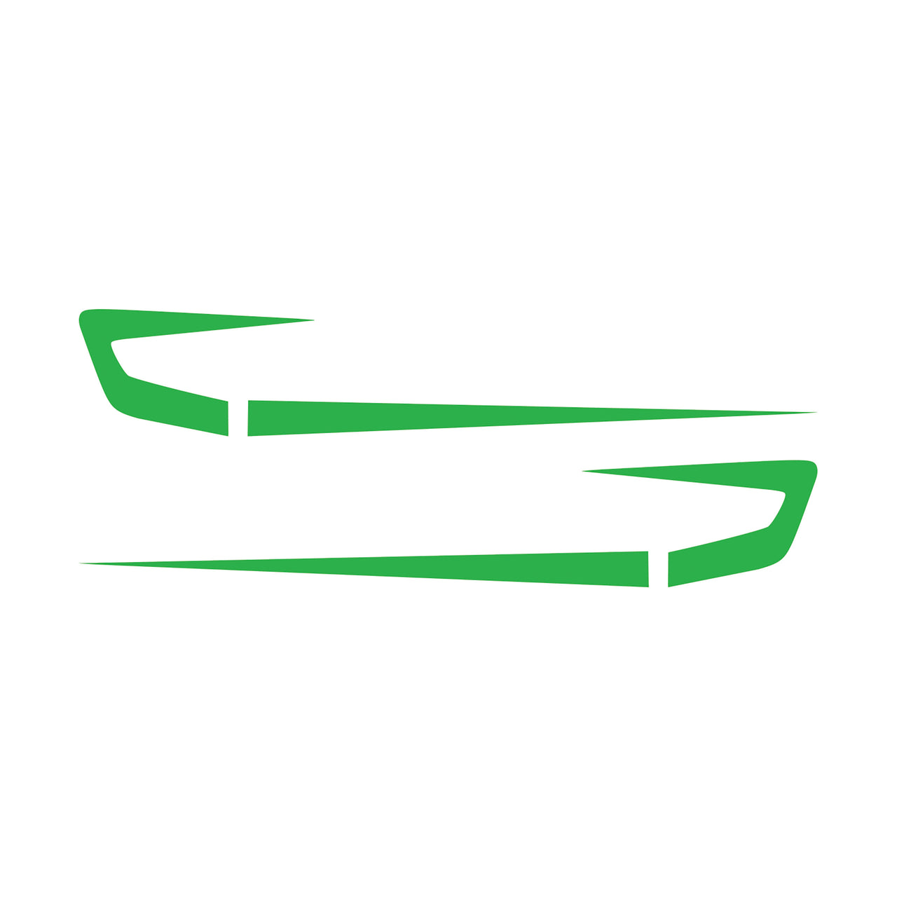 1997-2004 Corvette Fender Cove Shadow Graphics Kit - Gloss Lime Green - CA-75646-Corvette-Store-Online