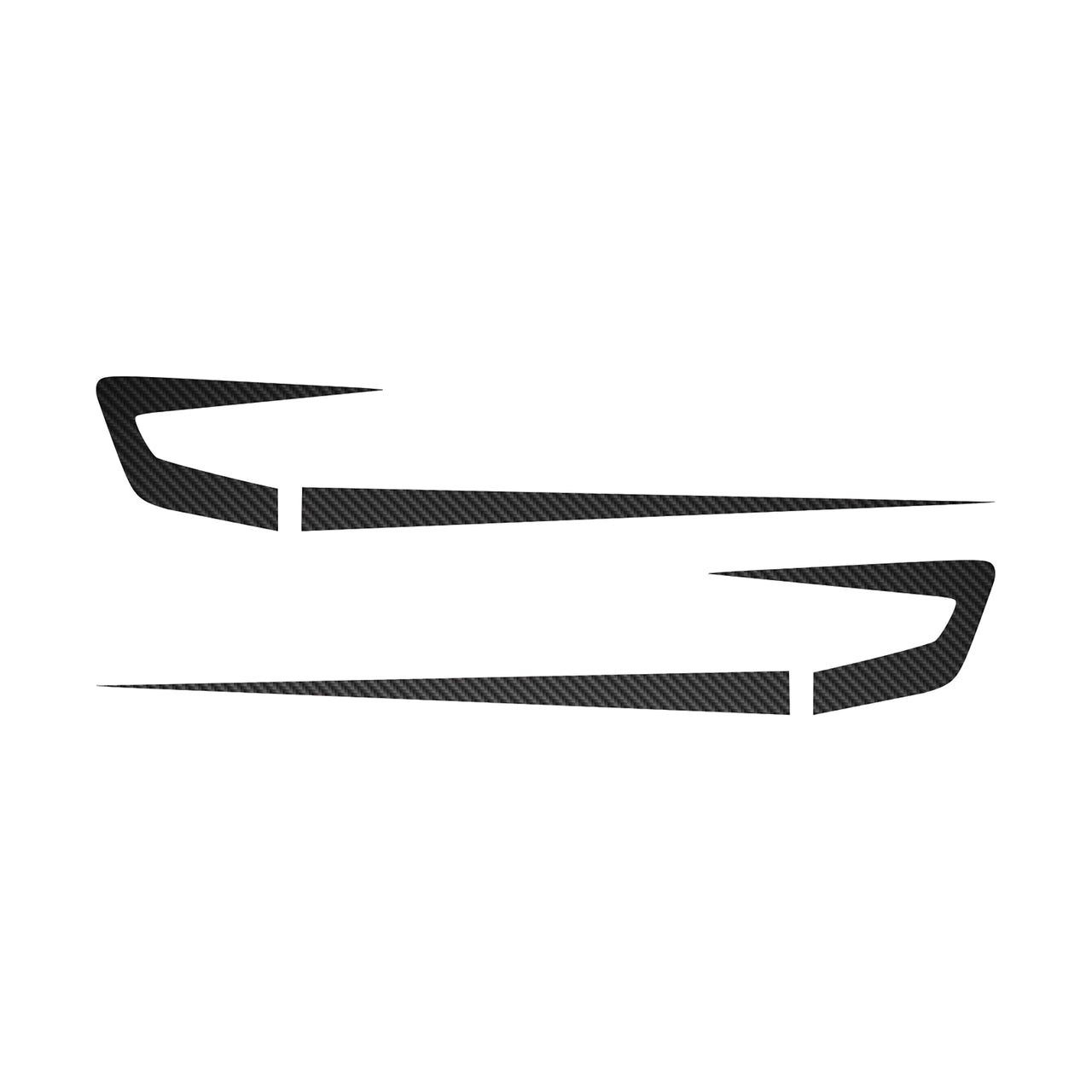 1997-2004 Corvette Fender Cove Shadow Graphics Kit - Black Gloss Carbon Fiber - CA-75655-Corvette-Store-Online