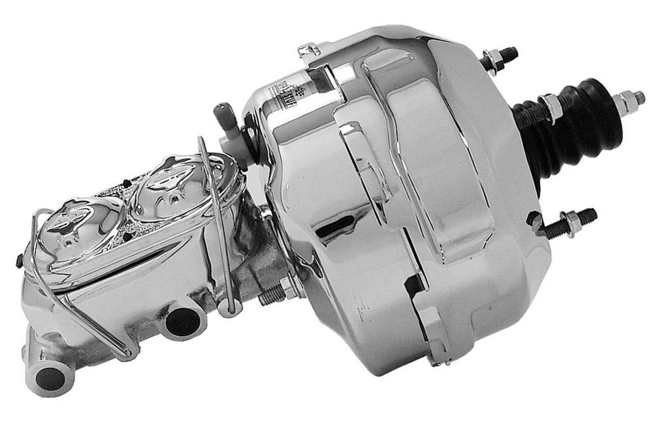 1968-1982 Corvette Booster/Master Combo-1125 inch Bore-327/350/427/454/305 Chrome - CA-75785-Corvette-Store-Online