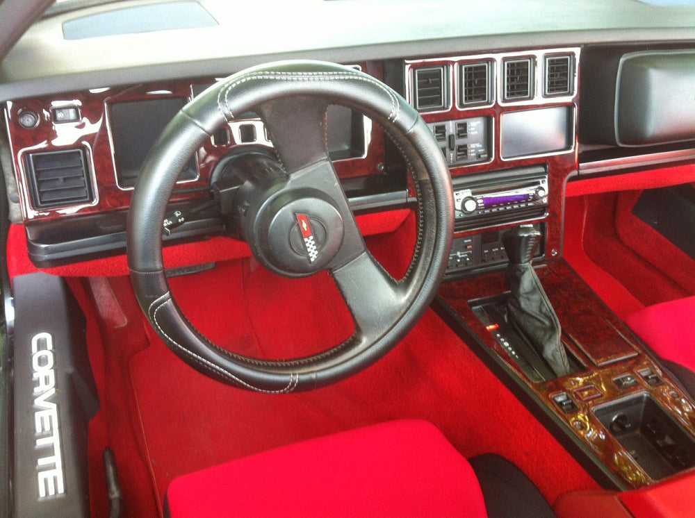 1986-1989 Corvette Interior Dash Trim Kit - Camry Burlwood - Automatic - CA-75847-Corvette-Store-Online
