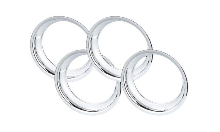 1968-1982 Corvette Chrome Plated Stainless Steel Wheel Trim Rings - 16 Inch - CA-76057-Corvette-Store-Online