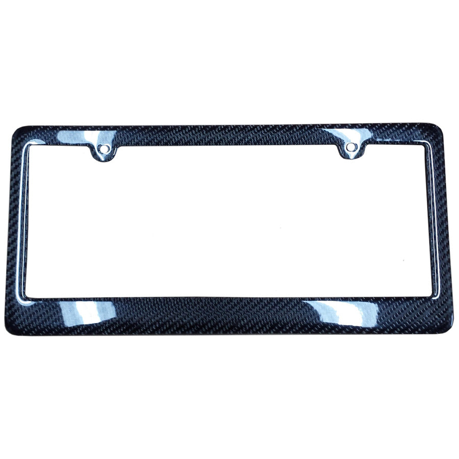 1953-2023 Corvette Carbon Fiber License Plate Frame - Black - CA-76067-Corvette-Store-Online