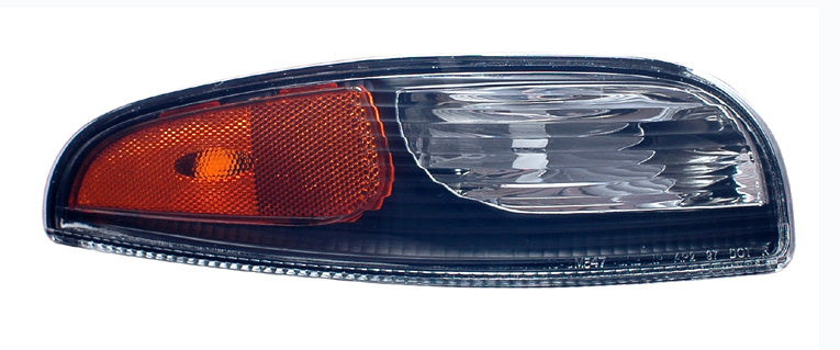 1997-2004 Corvette FRONT DRL PARKING LIGHT LENS - CLEAR/BLACK/AMBER - PAIR - CA-76119-Corvette-Store-Online