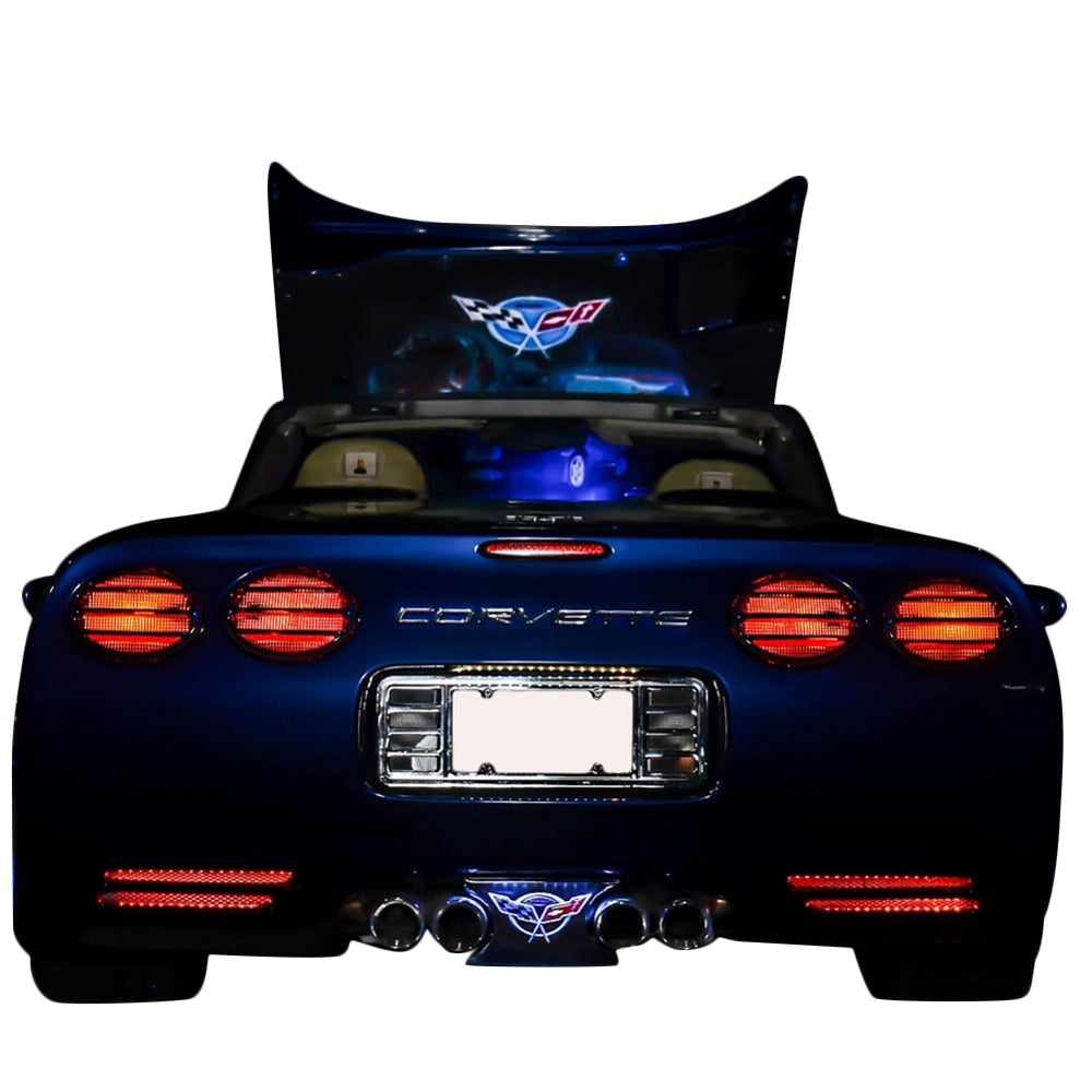 1997-2004 Corvette LOWER REAR FASCIA VENT LED LIGHTING KIT - AMBER - CA-76128-Corvette-Store-Online
