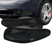 1997-2004 Corvette SMOKED CORNER PARKING LIGHTS WITH LED BULBS - CA-76260-Corvette-Store-Online