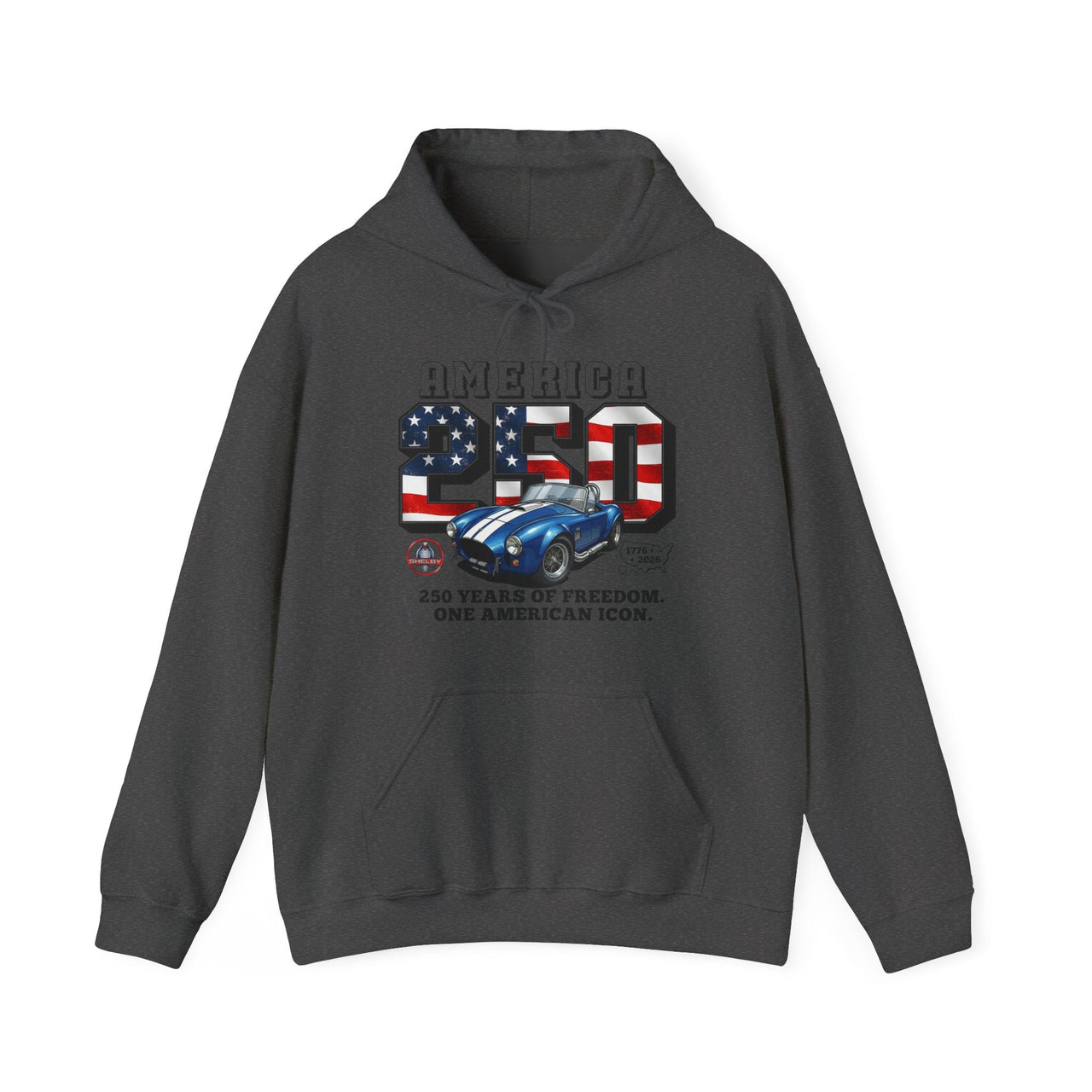 Shelby Cobra 427 America 250 "250 Years of Freedom" Patriotic Graphic Pullover Hoodie