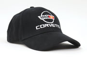 1984-1996 Corvette Cap Black W/C4 Logo - CA-765B4-Corvette-Store-Online
