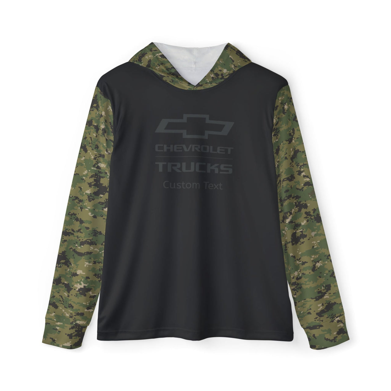 Personalized Chevrolet Trucks Bowtie Logo Men's Digital Camo Sports Warmup Hoodie