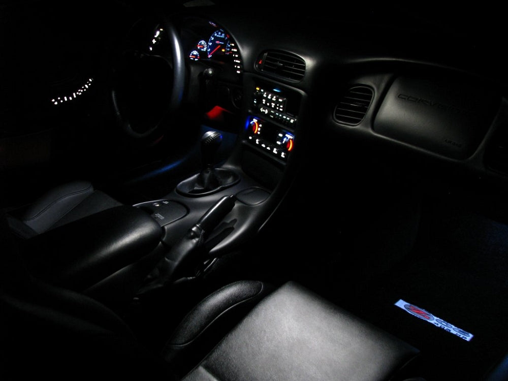 1997-2004 Corvette SMD LED Kit W/Mirror (Non-Auto Dim) - Under Hood & Reverse LEDs - Bright White - CA-77568-Corvette-Store-Online