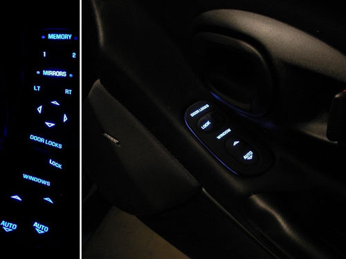 1997-2004 Corvette Door Switch Button Assembly LED Conversion - White - CA-77913-Corvette-Store-Online