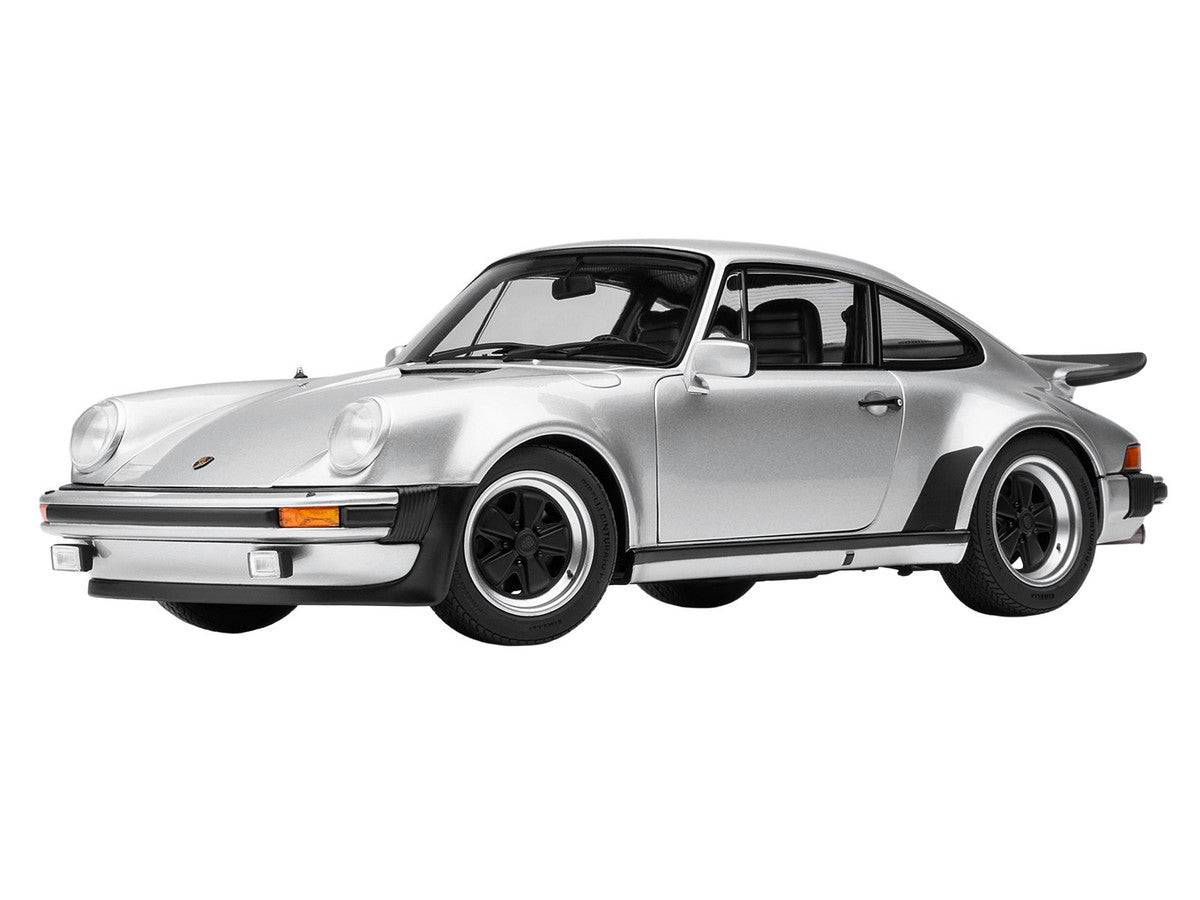 Porsche 911 Turbo 3.0 (930) Silver Metallic 1/18 Model Car