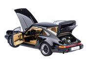 Porsche 911 Turbo 3.0 (930) Black 1/18 Model Car