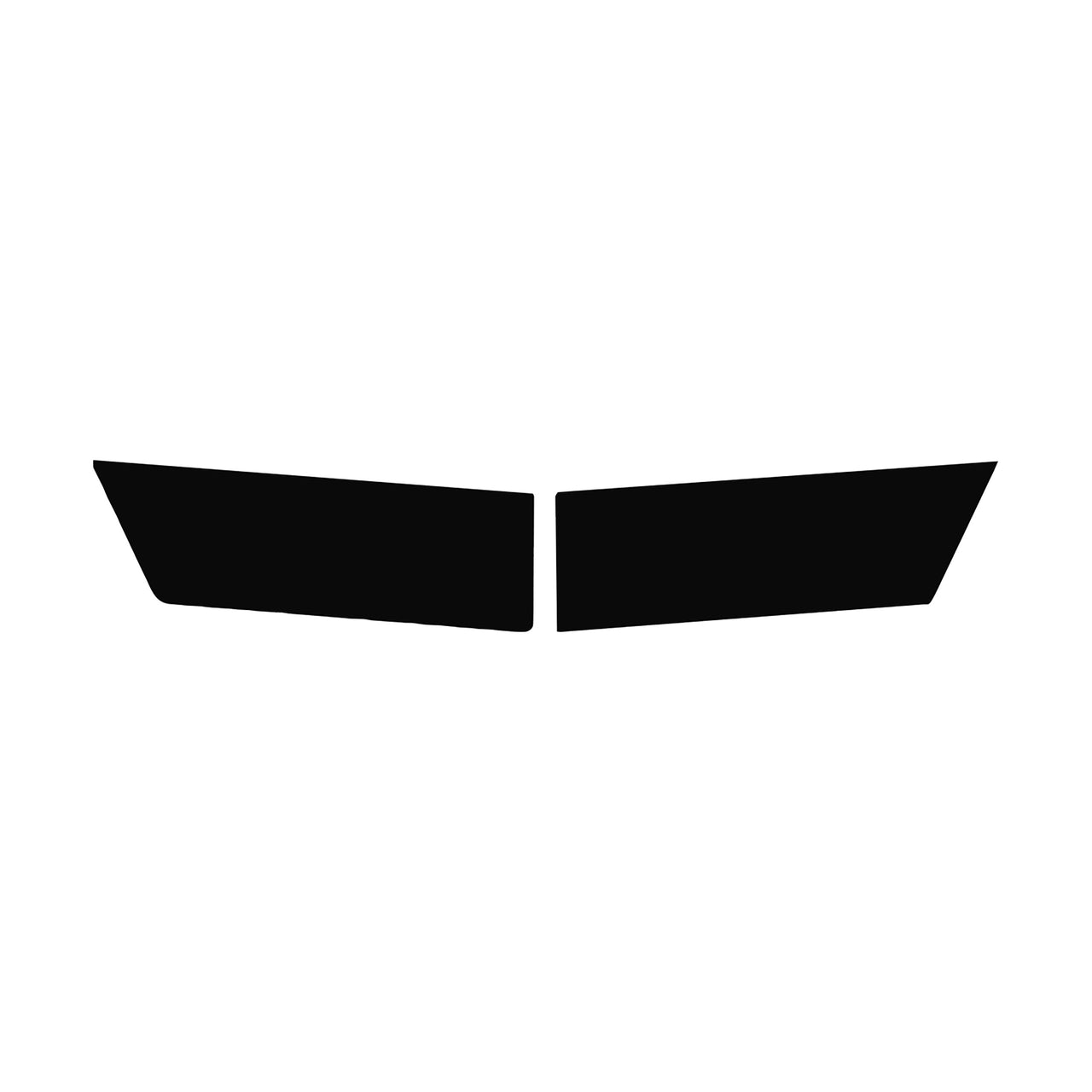 1984-1996 Corvette Colored Crossed Flag Emblem Overlay Front Gloss Black - CA-79107-Corvette-Store-Online