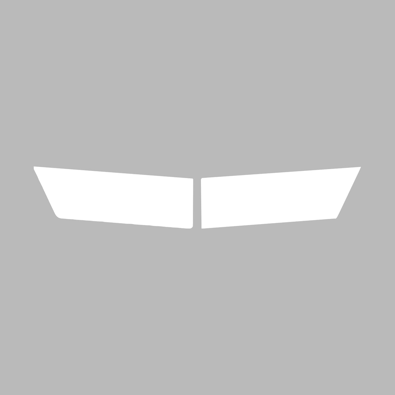 1984-1996 Corvette Colored Crossed Flag Emblem Overlay Front Gloss White - CA-79108-Corvette-Store-Online