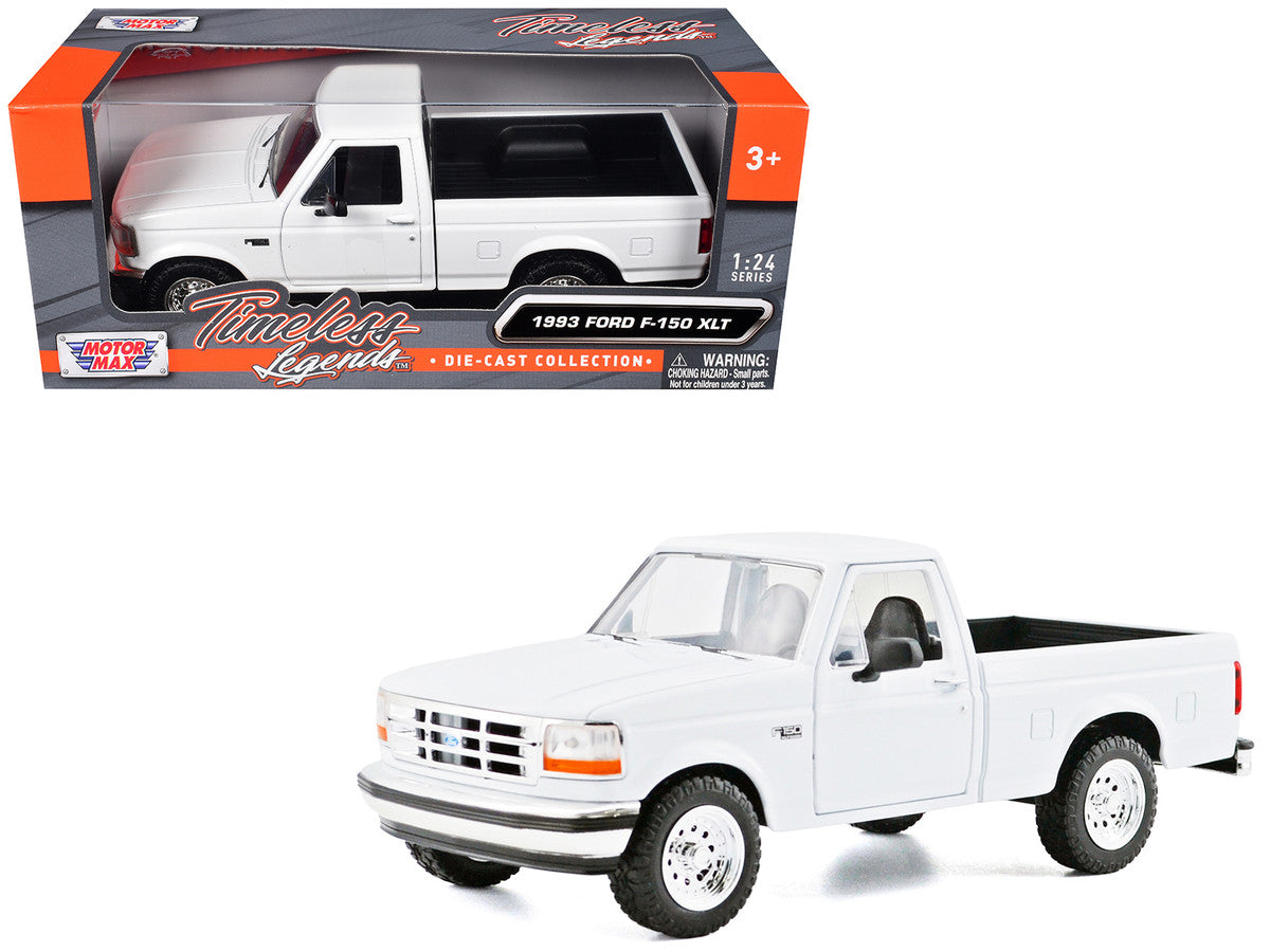 1993 Ford F-150 XLT Pickup Truck White "Timeless Legends" Series 1/24 Diecast Model Car