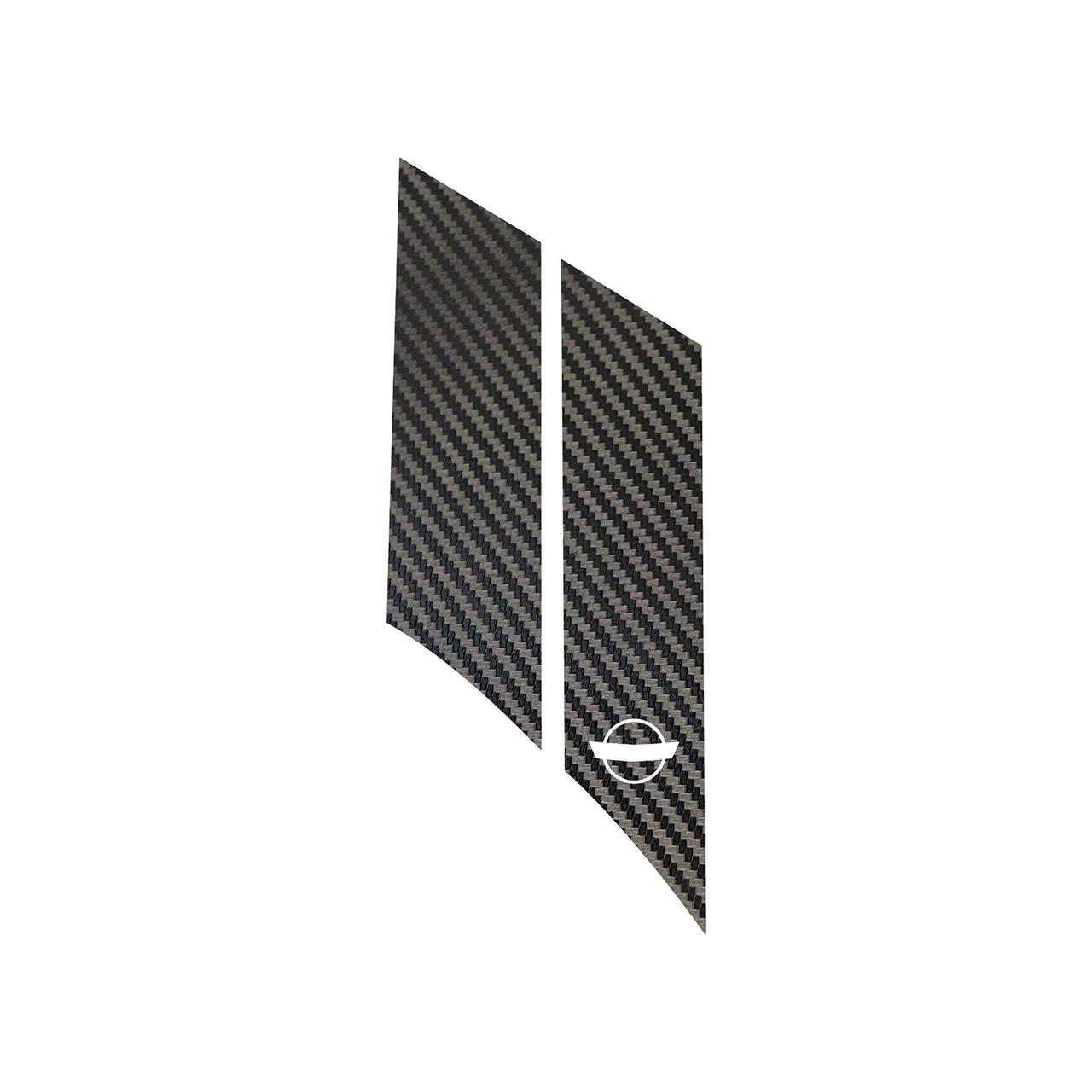 1984-1996 Corvette GS Hash Marks W/ Cutout Driver Black Carbon Fiber C4 - Crossed Flags - CA-79412-Corvette-Store-Online