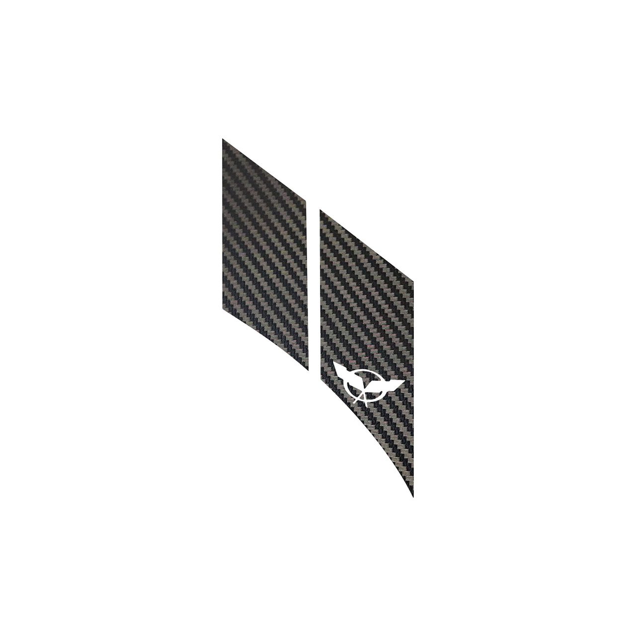 1997-2004 Corvette GS Hash Marks W/ Cutout Driver Black Carbon Fiber C5 - Crossed Flags - CA-79413-Corvette-Store-Online