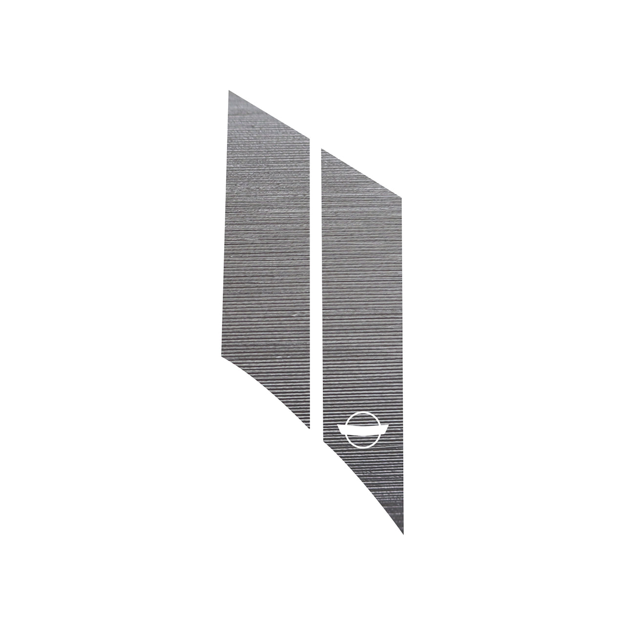 1984-1996 Corvette GS Hash Marks W/ Cutout Driver Brushed Aluminum C4 - Crossed Flags - CA-79445-Corvette-Store-Online