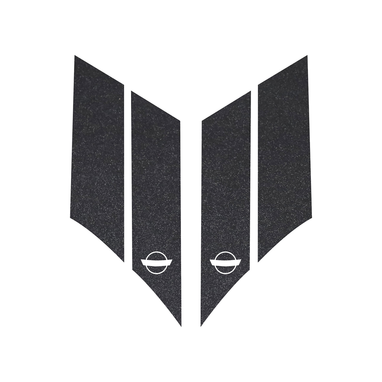 1984-1996 Corvette GS Hash Marks W/ Cutout Both Gloss Carbon Flash C4 - Crossed Flags - CA-79624-Corvette-Store-Online