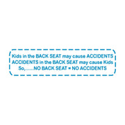 1953-2023 Corvette No Backseat No Accidents Decal Gloss Tension Blue - CA-79676-Corvette-Store-Online