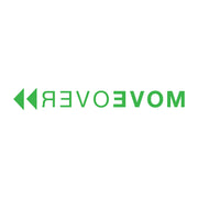 1953-2023 Corvette MOVE OVER Script Windshield Banner Decal - 40 Inch Matte Lime Green - CA-79703-Corvette-Store-Online