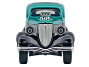1934 Ford Coupe Turquoise Metallic and Black "Kult Klassics" Series 1/24 Diecast Model Car