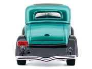 1934 Ford Coupe Turquoise Metallic and Black "Kult Klassics" Series 1/24 Diecast Model Car