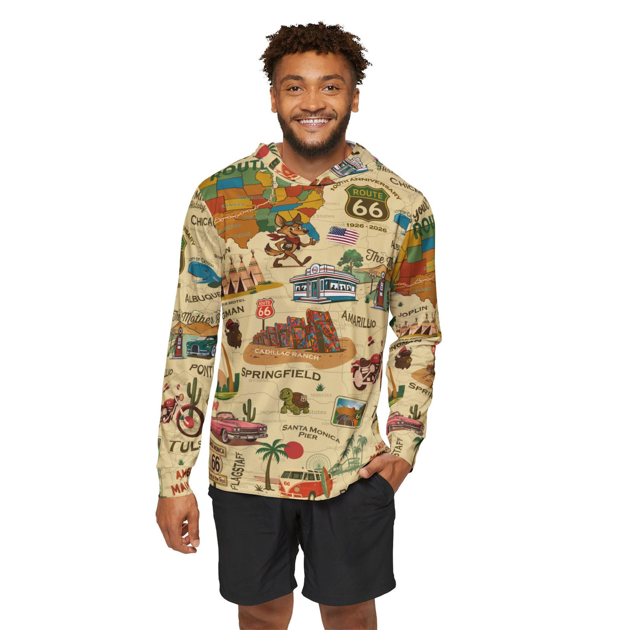 Legends of Route 66 100th Anniversary Unisex Sports Hoodie