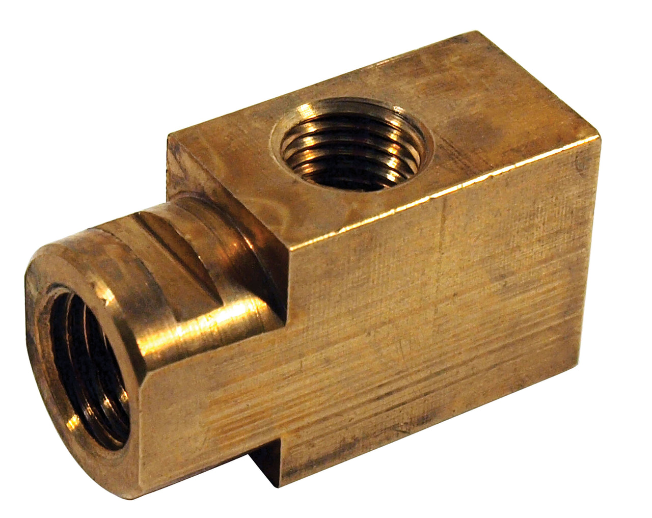 1965-1982 Corvette Brake Line Block Left Rear - 65 W/Power Brake - 1/4 Inch - CA-8128-Corvette-Store-Online
